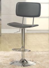 Adjustable Gas Lift Stool in Black with Chrome Base - Entree by APA Marketing - MAL-17BK