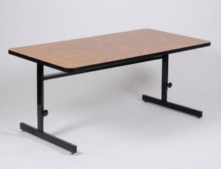 Adjustable Height Computer Table 24" x 72" - Correll Office Furniture - CSA2472