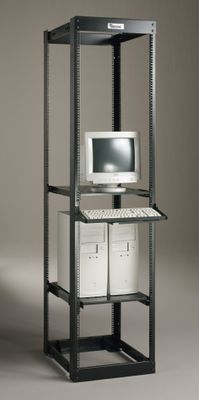 Adjustable Rack Mount in Black - Mayline Office Furniture - 4357232S5