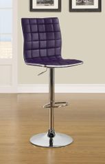 Adjustable Waffle Bar Stool in Purple - Set of 2 - 122088