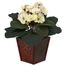 African Violet with Vase Silk Plant (Set of 2) - Nearly Natural - 6685-S2