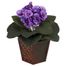 African Violet with Vase Silk Plant (Set of 2) - Nearly Natural - 6685-S2