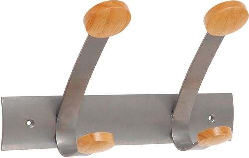 ALBA 2 Double Wooden Coat Hook