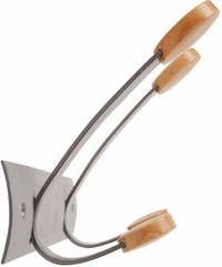ALBA 2 Double Wooden Coat Hook