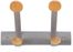 ALBA 2 Double Wooden Coat Hook