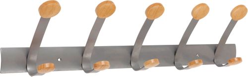 ALBA 5 Double Wooden Coat Hook