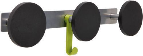 ALBA  Triple Plastic Knob Wall Coat Rack with 1 Plastic Hook
