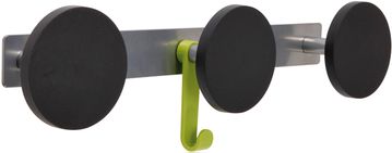 ALBA  Triple Plastic Knob Wall Coat Rack with 1 Plastic Hook