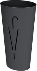 ALBA Umbrella Stand - Metal, Black