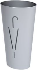 ALBA Umbrella Stand - Metal, Metallic Grey