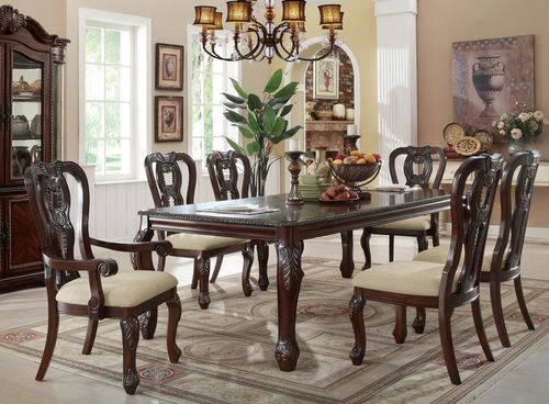 Alexander 7-Piece Dining Table Set in Cherry - 104141