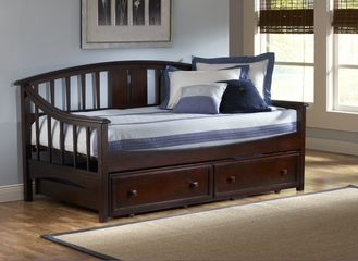 Alexander Daybed with Trundle Drawer in Deep Brown - Hillsdale Furniture - 1552DBT