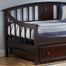 Alexander Daybed with Trundle Drawer in Deep Brown - Hillsdale Furniture - 1552DBT