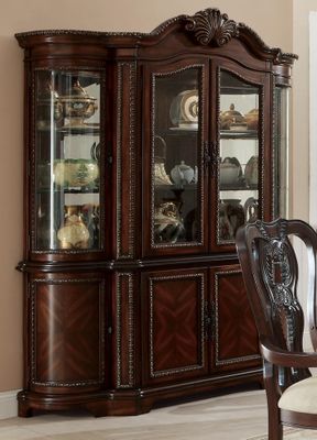 Alexander Traditional China Cabinet in Cherry - 104144