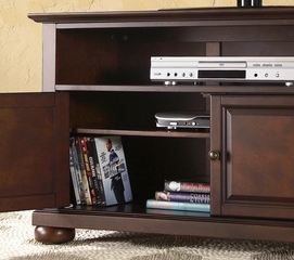 Alexandria 42" TV Stand in Vintage Mahogany Finish - Crosley Furniture - KF10003AMA