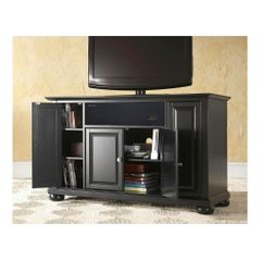 Alexandria 48" AroundSound TV Stand in Black - CROSLEY-KF1002AASBK