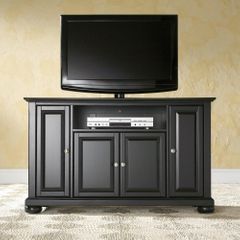 Alexandria 48" TV Stand in Black Finish - Crosley Furniture - KF10002ABK