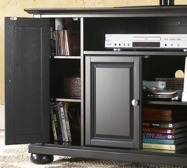 Alexandria 48" TV Stand in Black Finish - Crosley Furniture - KF10002ABK