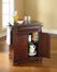 Alexandria Solid Black Granite Top Portable Kitchen Island in Vintage Mahogany - CROSLEY-KF30024AMA