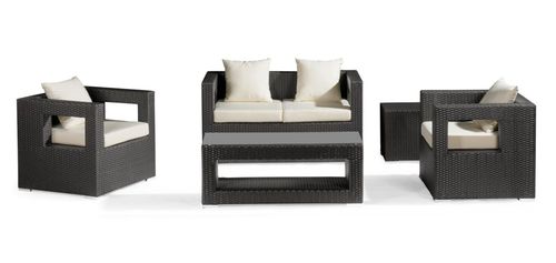 Algarva Outdoor Patio Set in Chocolate - Zuo Modern - ALG-SET