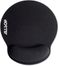 Allsop Black Memory Foam Mouse Pad with Wrist Rest