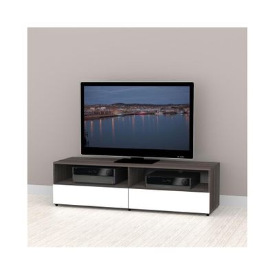 Allure 60'' TV Stand - 2 Open Shelves, 2 Drawers - Nexera Furniture