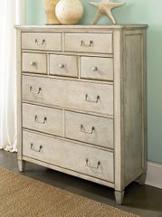 American Drew Americana Home 5 Drawer Chest - Weathered White - 114-215W