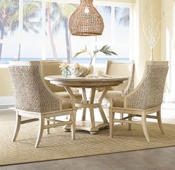 American Drew Americana Home 5PC Dining Set in Weathered White - 114-701WR