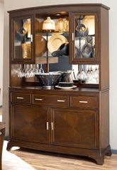 American Drew Essex Buffet with Hutch in Mink - 104-830R