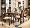 American Drew Essex Dining Table with 6 Chairs in Mink - 104-760