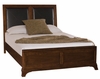 American Drew Essex Queen Size Leather Accent Bed - 104-313R