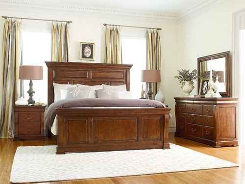 American Drew Laurel Springs King Size High Meadows Bedroom Set - 216-316R