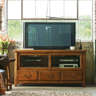 American Drew New River Entertainment Console with Sliding Doors - 204-926