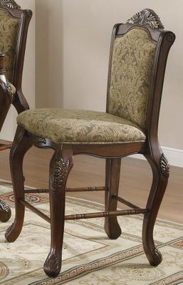 Andrea Traditional Upholstered Bar Stool - Set of 2 - 103119