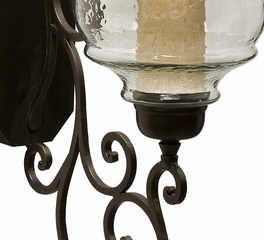 Angelina Grand Scrollwork Candle Sconce - IMAX - 7024