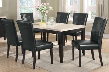 Anisa 7PC Dining Table and Chairs Set in Cappuccino - 102771