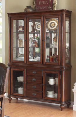 Anson Transitional China Cabinet with Five Glass Doors - 103464