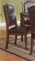 Anson Transitional Side Chair with Black Upholstery - Set of 2 - 103462