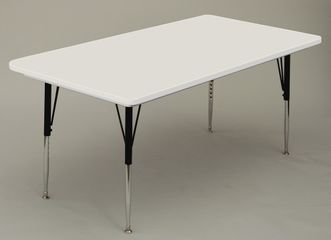 ANTI-MICROBIAL 30x72 Blow Molded Activity Table with Standard leg - Correll Office Furniture - AR3072-AM-STANDARD