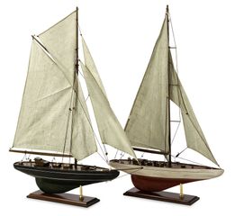 Antiqued Sailing Vessels (Set of 2) - IMAX - 50880-2