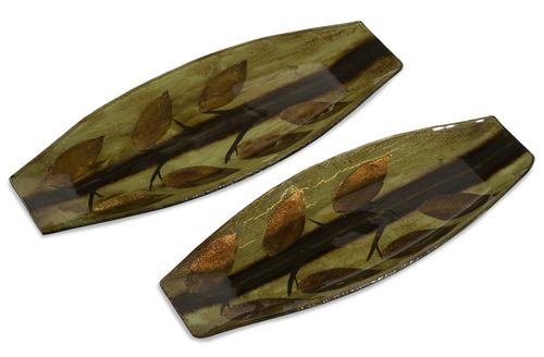 Arboles Candle Tray (Set of 2) - IMAX - 94070-2