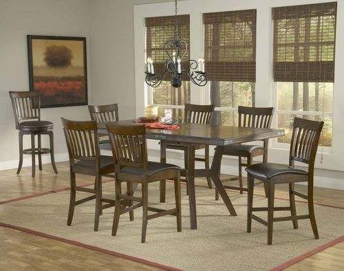 Arbor Hill 7-Piece Counter Height Dining Set in Colonial Chestnut - Hillsdale Furniture - 4232GTBS7