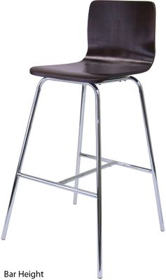 Archer Counter / Bar Height Stool, Chrome Leg