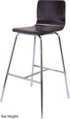Archer Counter / Bar Height Stool, Chrome Leg