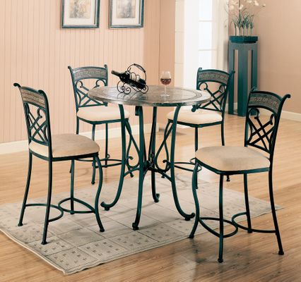 Ardith 5-Piece Counter Height Table Set - Coaster - 120668-9-DSET