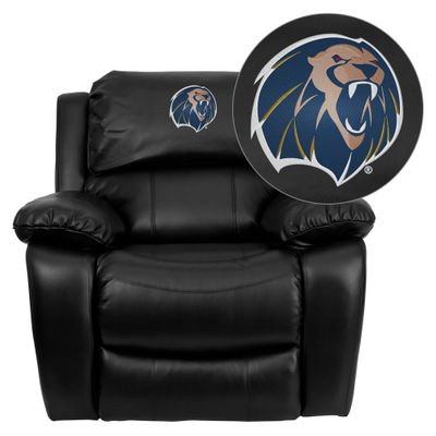 Arkansas Fort Smith Lions Leather Rocker Recliner - MEN-DA3439-91-BK-41080-EMB-GG