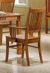 Arm Chair (Set of 2) in Medium Brown - Coaster