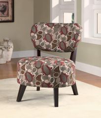 Armless Accent Chair with Oblong Pattern - 900425