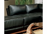 Armless Chair in Black Leather - Coaster
