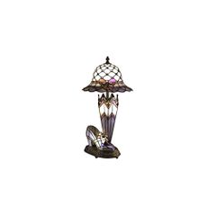 Art Glass Hat Shoe Umbrella Table Lamp - Dale Tiffany